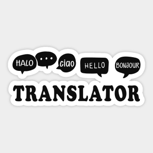 Translator Sticker